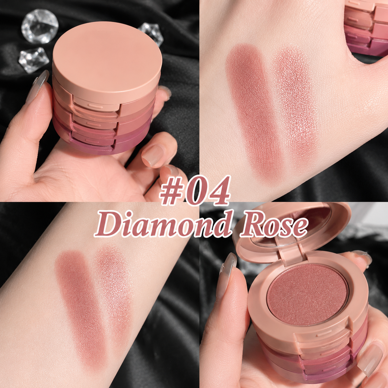 🎁BUY 1 GET 1 FREE🎁丨3-Color Stackable Eyeshadow Palette with Mirror